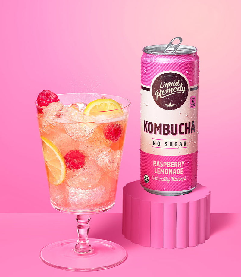 REMEDY KOMBUCHA RASBERRY LEMO 355 ml