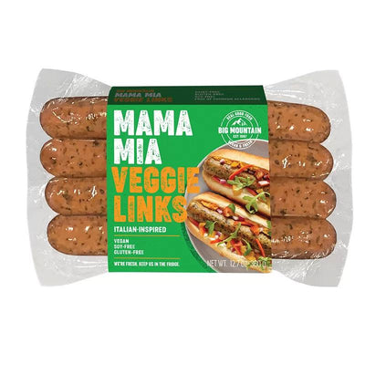 Big Mountain Mama Mia Italian Inspired Veggie Links, 360 g