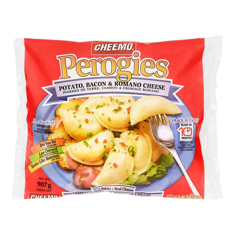 CHEEMO Perogies, Potato Bacon & Romano Cheese 907g