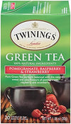 TWININGS GREEN TEA POM RAS STR 20 ea