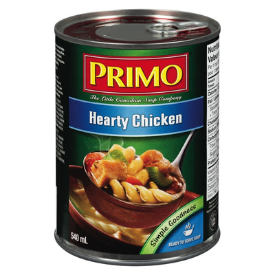 Primo Hearty Chicken Ready To Serve Soup, 540 mL