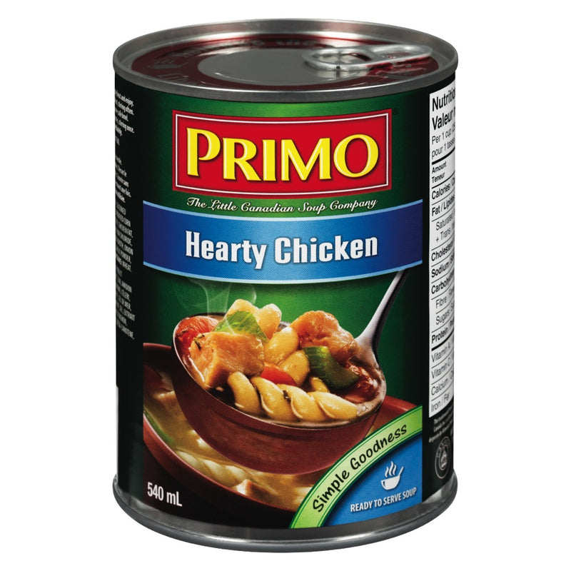 Primo Hearty Chicken Ready To Serve Soup, 540 mL