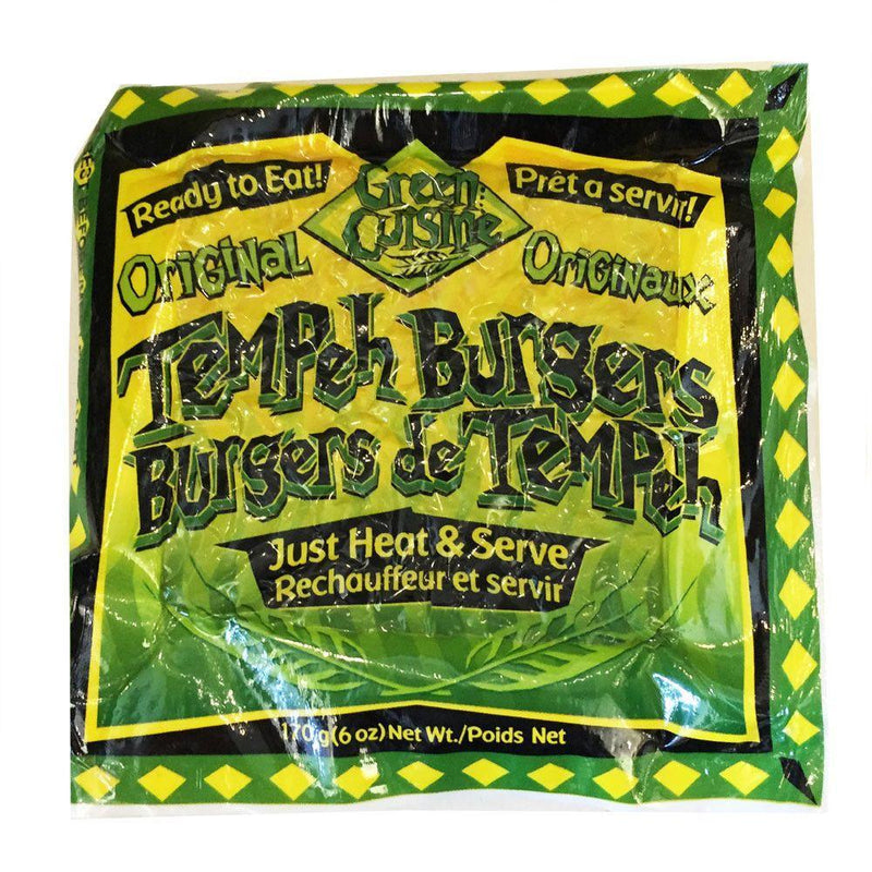 Green Cuisine Original Tempeh Heat And Serve Burgers, 170 g