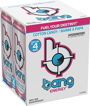BANG ENERGY COTTON CANDY 4 PAC 473 ml
