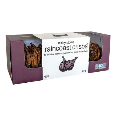 LESLEY STOWE Raincoast Crisps Fig and Olive Crackers 150g