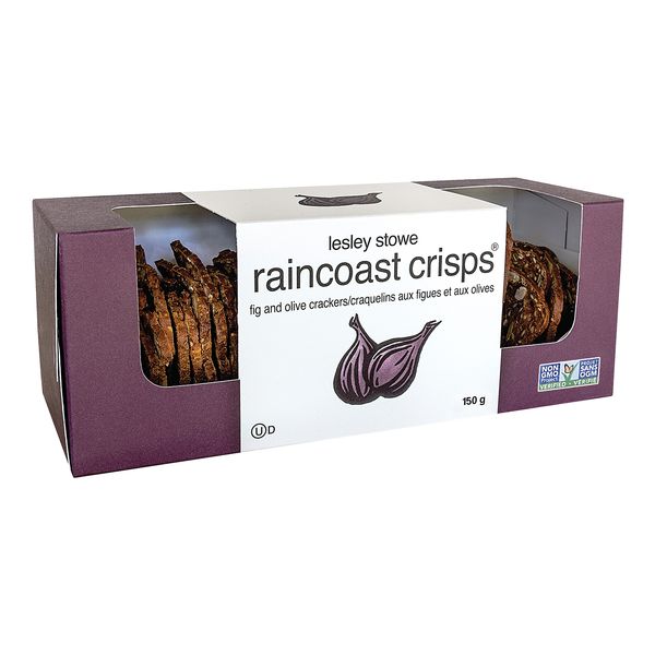 LESLEY STOWE Raincoast Crisps Fig and Olive Crackers 150g