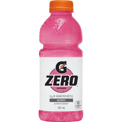 Gatorade Zero Sugar Berry Electrolyte Beverage, 591 mL
