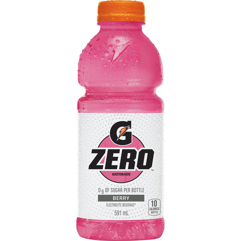 Gatorade Zero Sugar Berry Electrolyte Beverage, 591 mL