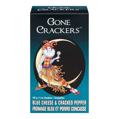 Gone Crackers Blue Cheese & Cracked Pepper Crackers, 142 g