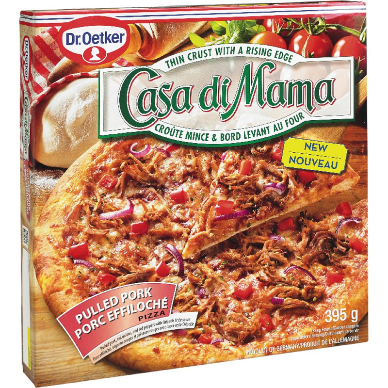 DR. OETKER Thin Crust with Rising Edge Pulled Pork Pizza 395g