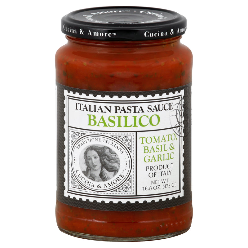 CUCINA & AMORE Italian Pasta Sauce Basilico 476g