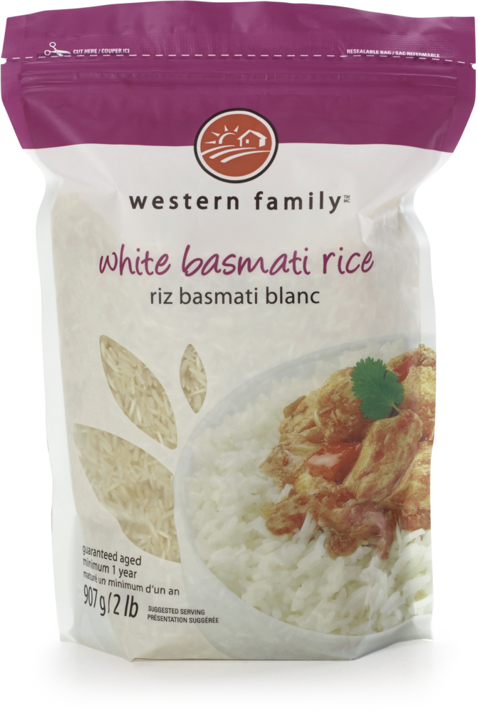 WESTERN FAMILY White Basmati Rice 907g