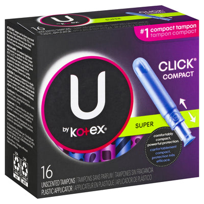 U BY KOTEX Super Tampons Click Compac