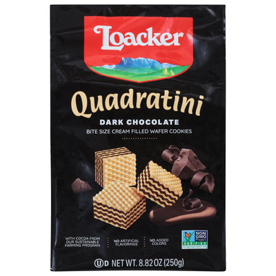 LOACKER Quadratini Dark Chocolate Wafer Cookies 250g
