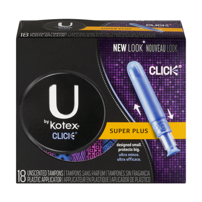U by Kotex Super Plus Tampons, 18 ct