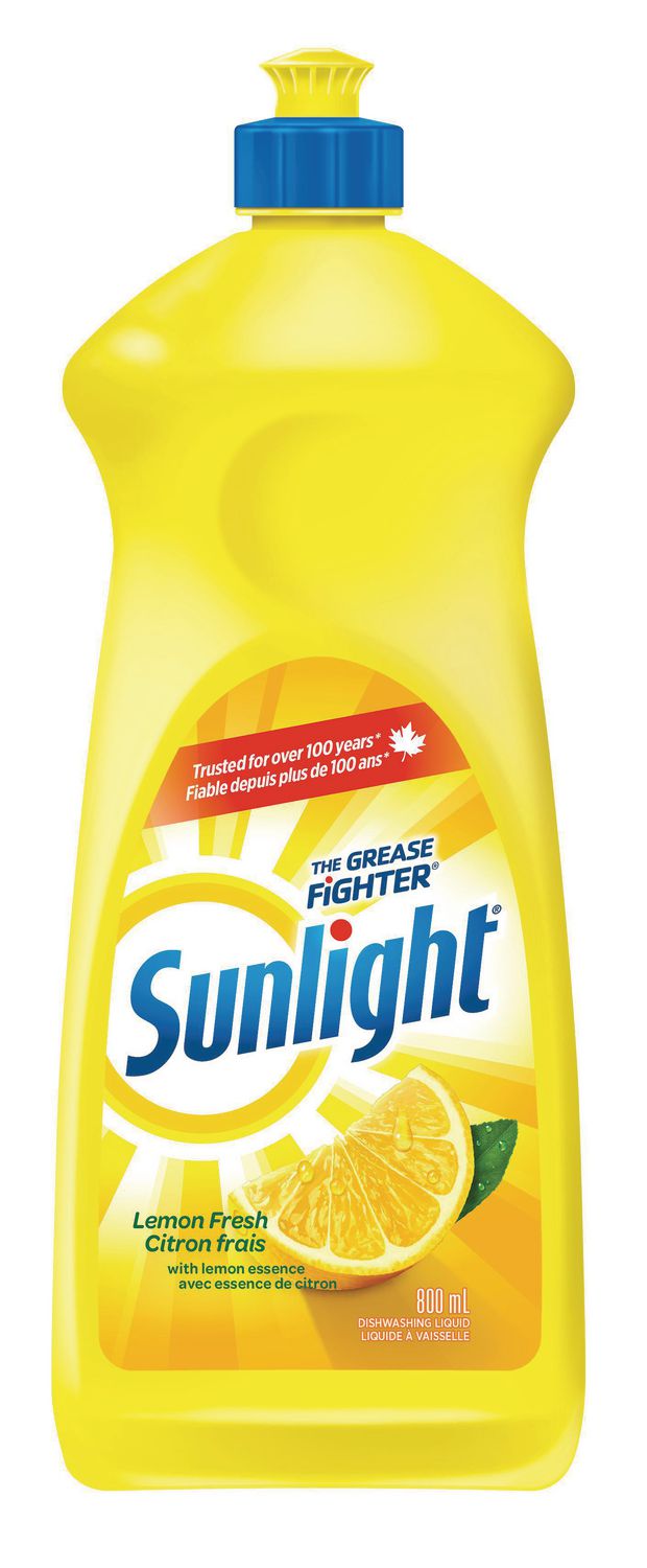Sunlight Lemon Fresh Dishwashing Liquid, 800 mL