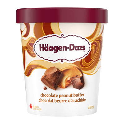 Haagen-Dazs Chocolate Peanut Butter Ice Cream, 450 mL
