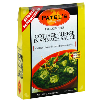 Patel's in Spinach Sauce Cottage Cheese, 281 g
