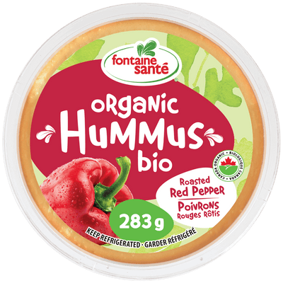 Fontaine Sante Organic Roasted Red Pepper Hummus, 283 g