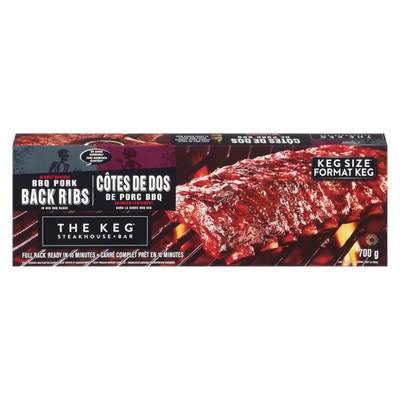 The Keg BBQ Pork Back Ribs, 700 g