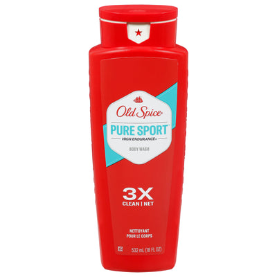 Old Spice High Endurance Pure Sport Scent Men's Body Wash 18 Fl Oz, 532 mL