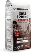 Salt Spring Coffee Organic French Darkest Roast Whole Bean Coffee, 400 g, 397 g