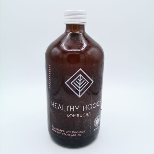 Healthy Hooch Peach Apricot Rooibos Kombucha, 500 mL