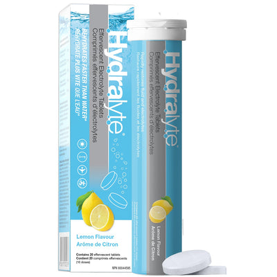 HYDRALYTE LEMON EFFERVESCENT 20 EA
