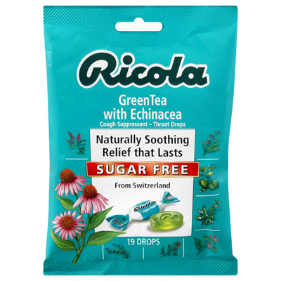 RICOLA Green Tea with Echinacea Cough Drops 19's
