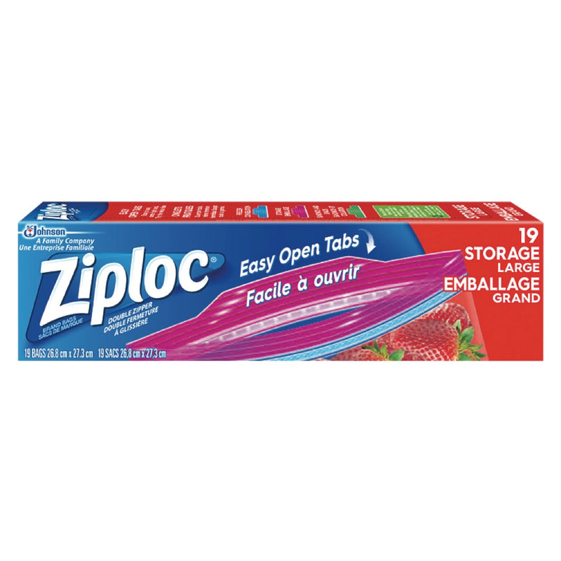 ZIPLOC Storage Large Double Zipper Bags 20's