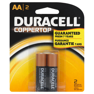 DURACELL Alkaline AA Batteries 2 Pack