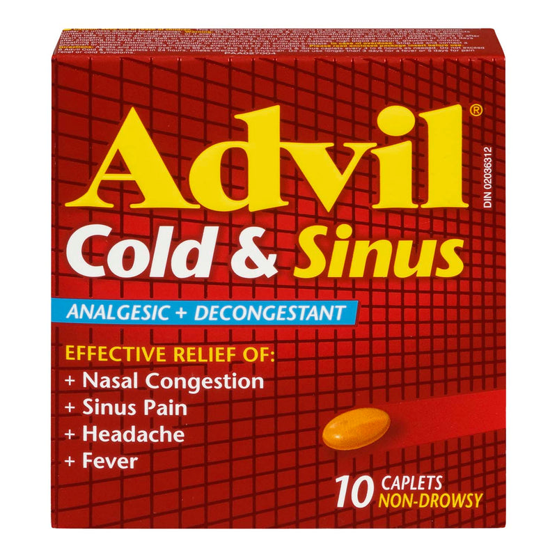ADVIL Cold & Sinus Caplets 10's