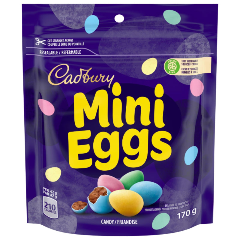 Cadbury Mini Eggs Candy, 170 g