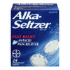 ALKA-SELTZER Fast Relief Antacid Pain Reliever Effervescent Tablets 24's