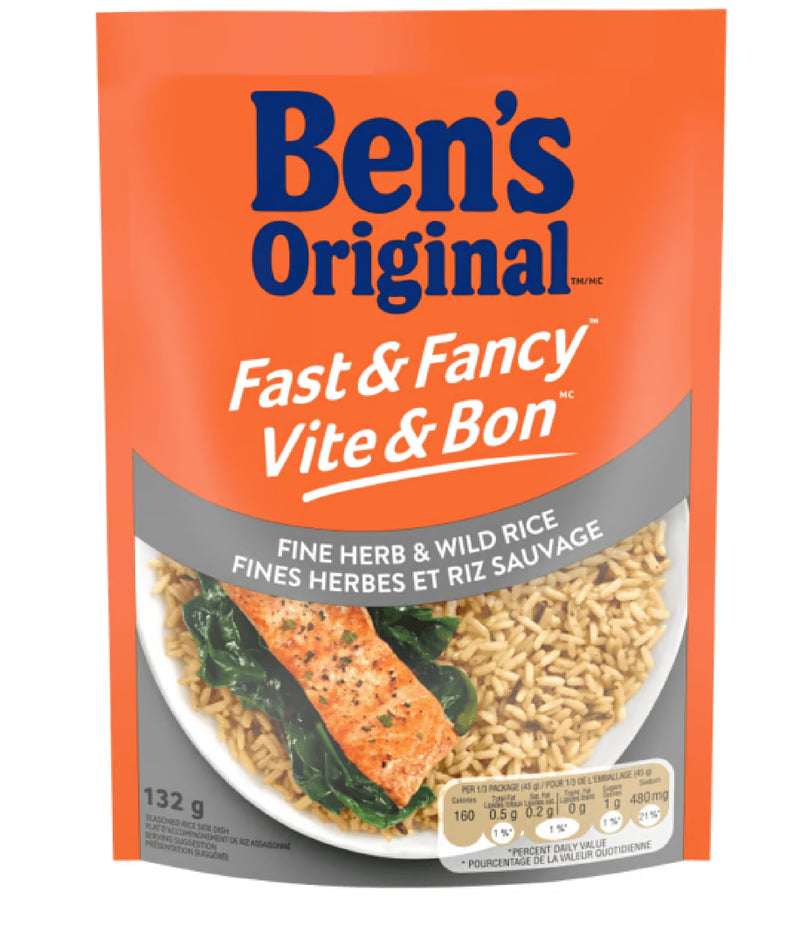 Ben's Original Fast & Fancy Fine Herb & Wild Rice, 132 g