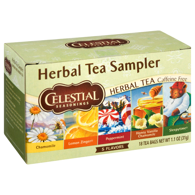 CELESTIAL SEASONINGS Herbal Tea Sampler Caffeine Free 18's