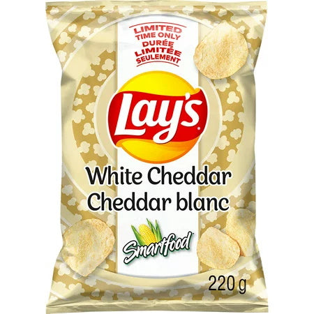 LAYS WHITE CHEDDAR 220G