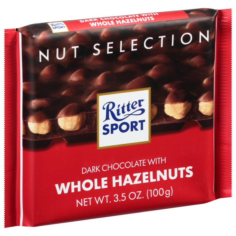 RITTER SPORTS with Whole Hazelnuts Dark Chocolate 99g