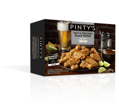 Pinty's Salt & Cracked Black Pepper Chicken Wings, 780 g