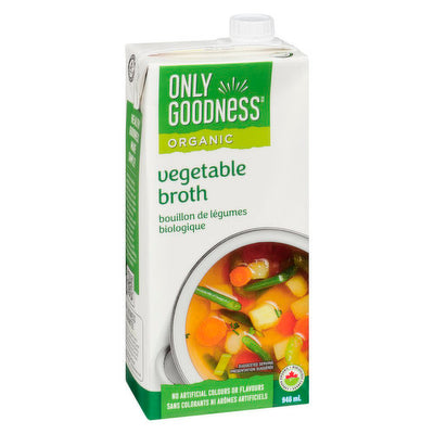 Only Goodness Organic Vegetable Broth, 946 mL
