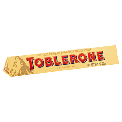TOBLERONE Swiss Milk Chocolate with Honey and Almond Nougat 50g