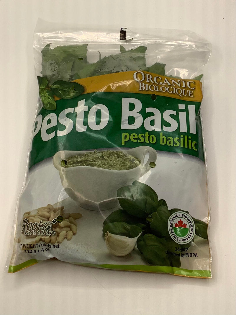 Roots Organic Pesto Basil, 112 g