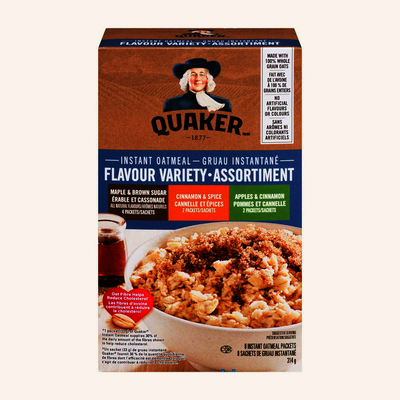 QUAKER Instant Oatmeal Flavour Variety Assortment