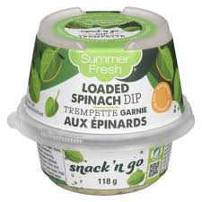 SUMMER FRESH SPINACH DIP SNACK 118 g