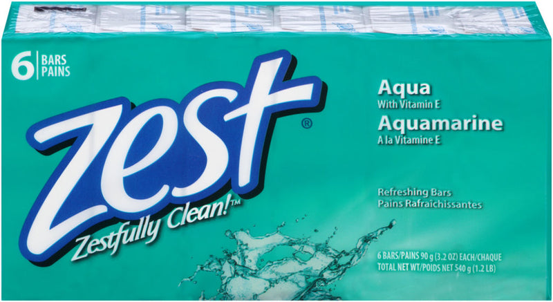 Zest Refreshing Bars, 90 g, 6 ct