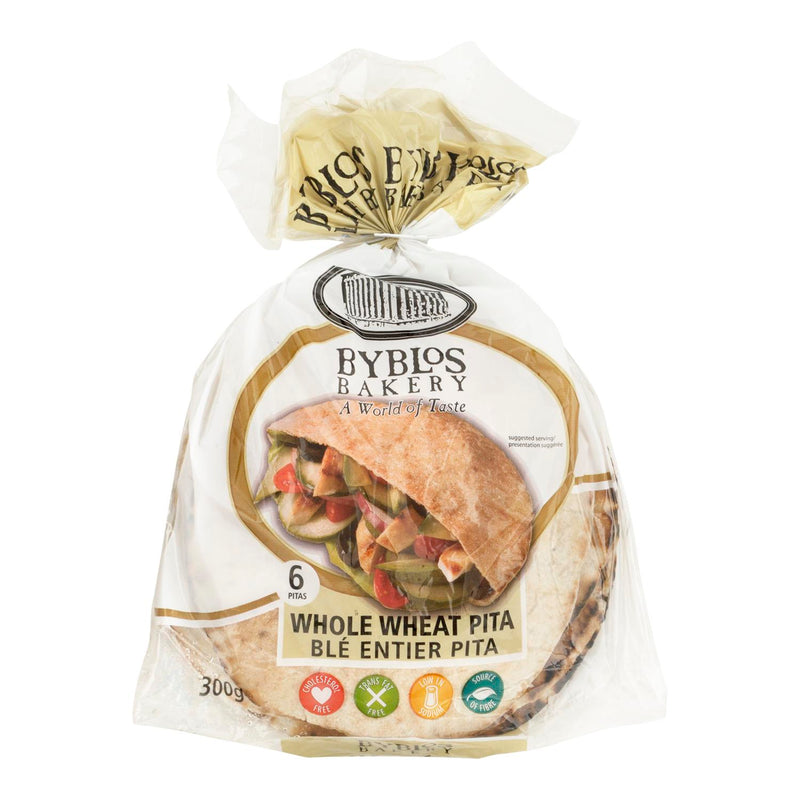 BYBLOS Bakery Whole Wheat Pita 300g