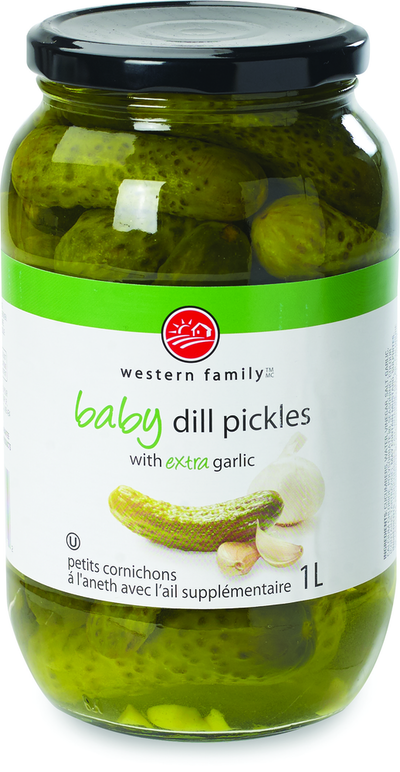 Western Family Baby Dill Pickles, 1 l