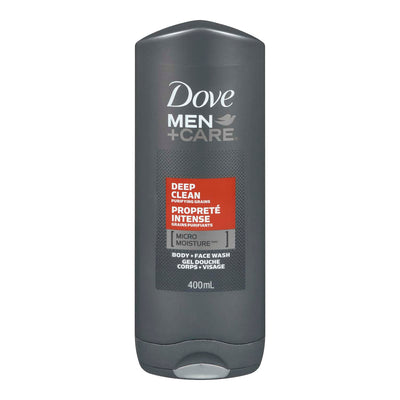 DOVE Men Care Deep Clean Body & Face Wash 400ml