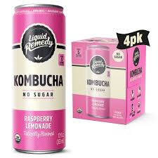 REMEDY KOMBUCHA RASBERRY LEMO 4 pkg