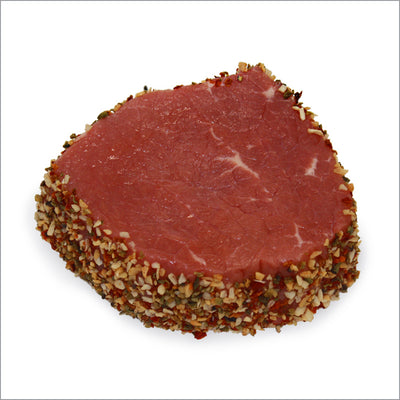 BEEF PEPPERED EYE OF ROUND STEAK